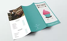 بروشور طباعه || مسلفن مات / اضافة طوية +20$  اضافة سبوت بارز +40 دولار